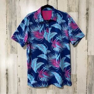 Golf ⛳️ Polo Shirt Blue and Pink